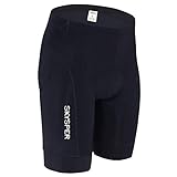 SKYSPER Pantalones Cortos de Ciclismo Bicicleta para Hombres Mujeres 3D Gel Acolchado con Tiras Reflectantes...