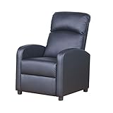 PRIXTON - Sillon Relax Electrico Reclinable de Masaje con función Calor, Mando a Distancia Incluido, Color Negro,...