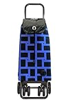 Rolser I-MAX Logic Tour/geometrik-Carro de la Compra con Ruedas Color Azul, 39 x 21 x 64,5 cm