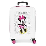 Disney Enjoy The Day maleta infantil Minnie Mouse, Equipaje infantil, Fabricada en ABS,Rosa, 55 cm, 34L, Cierre de...