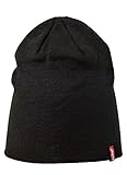 Levi's Otis Beanie, Gorro de punto Unisex adulto, Negro (Black), Medium (Talla del fabricante: S/M)